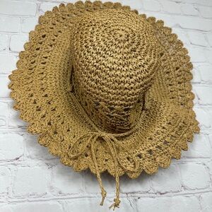 Women's Floppy Sun Hat Summer‎ Wide Beach Cap Packable GUC